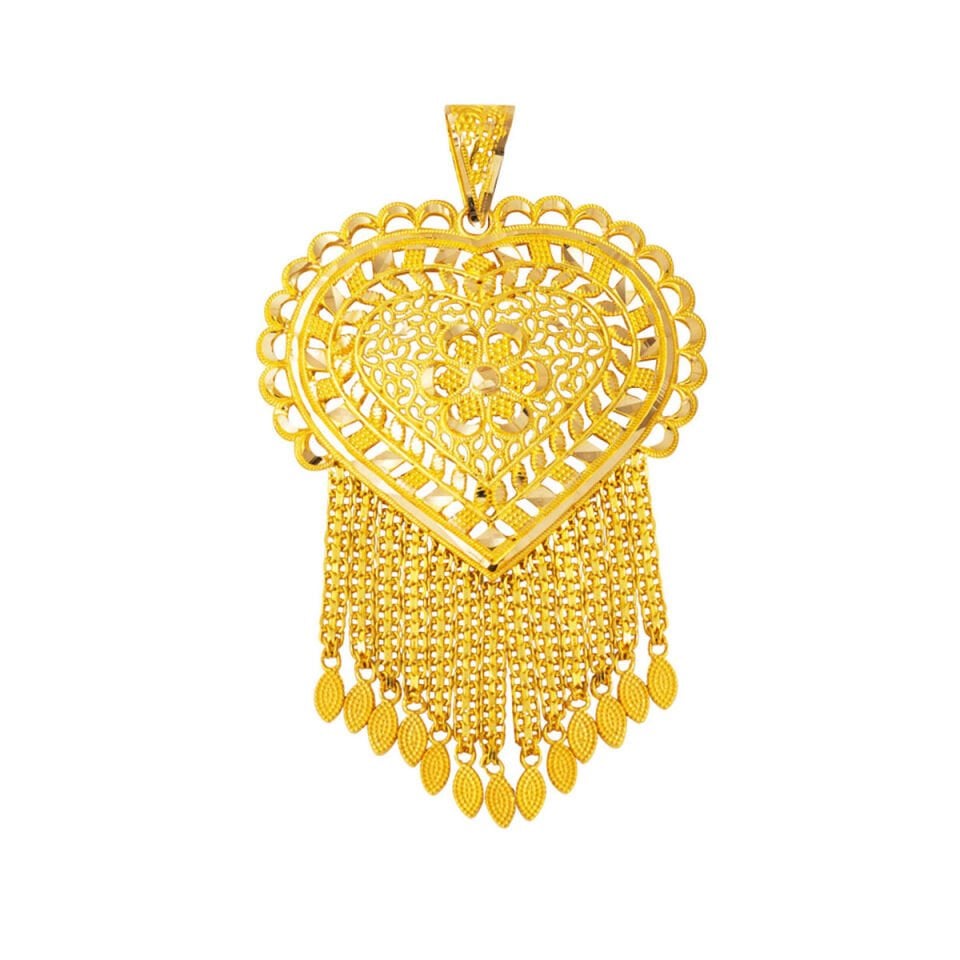 Hint İşi 14 Ayar Altın Kolye Ucu