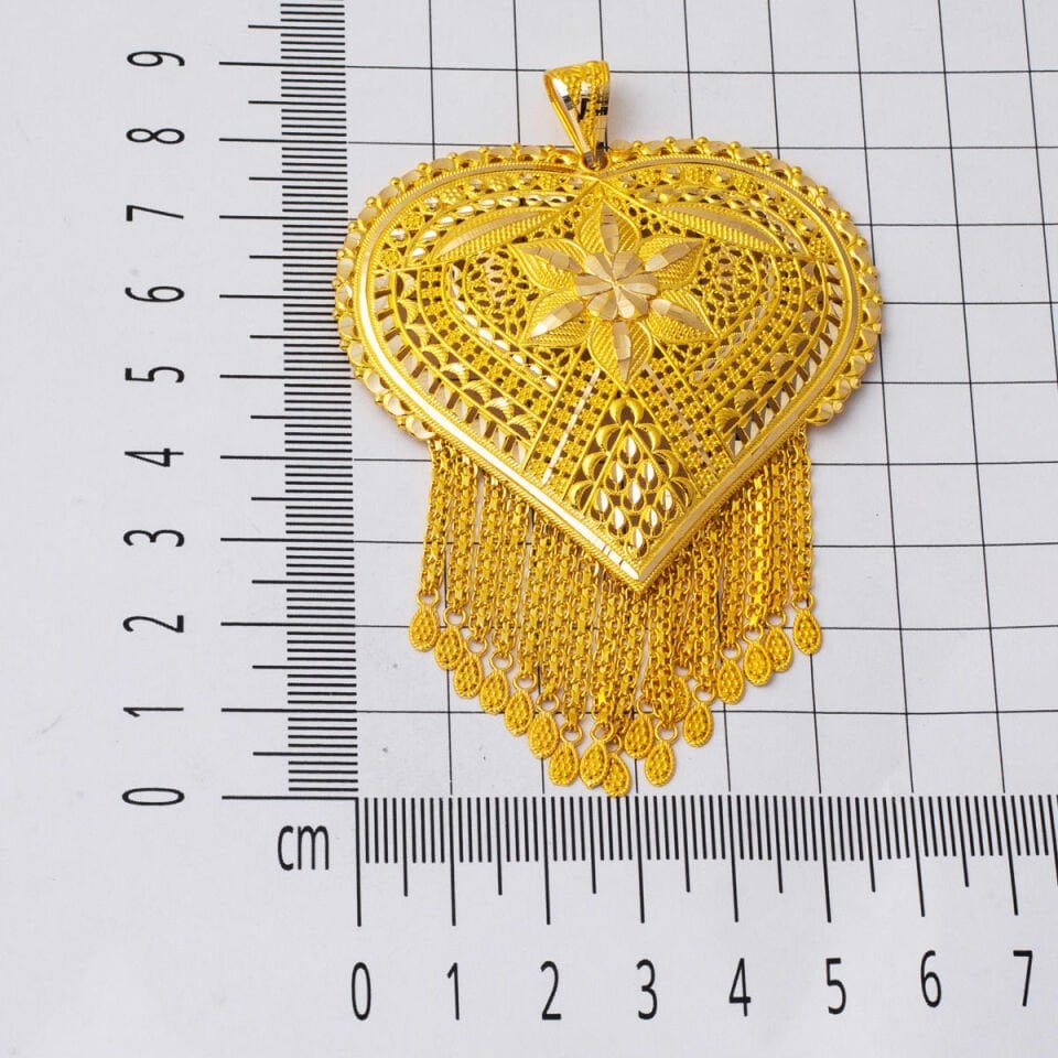 Papatya Hint Model 14 Ayar Altın Kolye