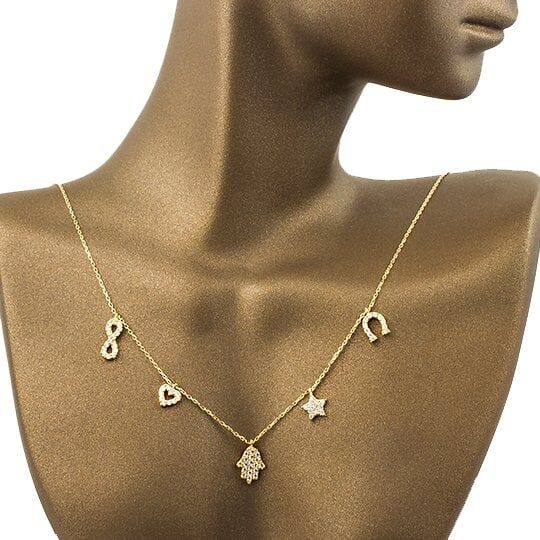 Favori Gold Sonsuzluklu Altın Zincir olye