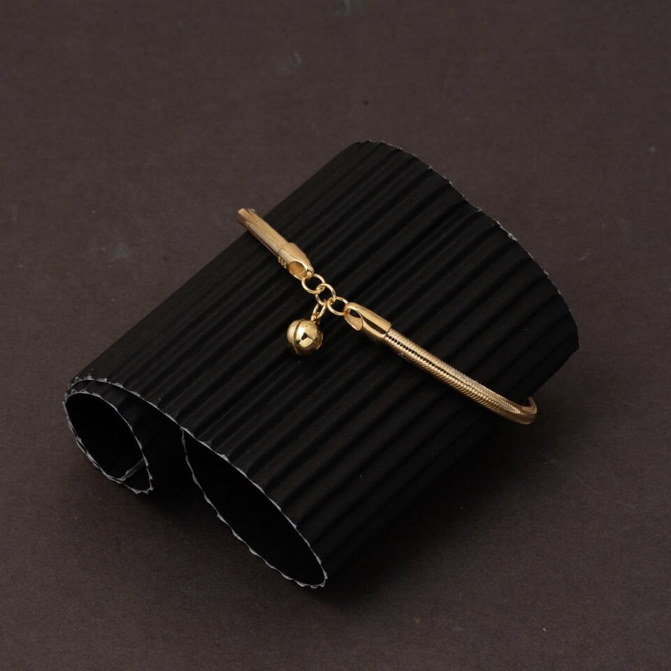 Yılan Derisi 14 Ayar Altın İtalyan Bileklik