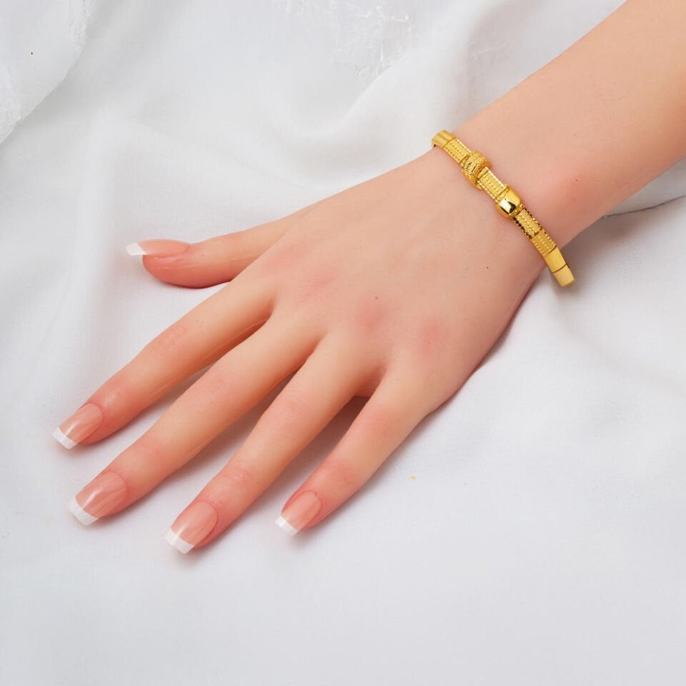 Kemerli 14 Ayar Altın Taşsız Düğün Seti