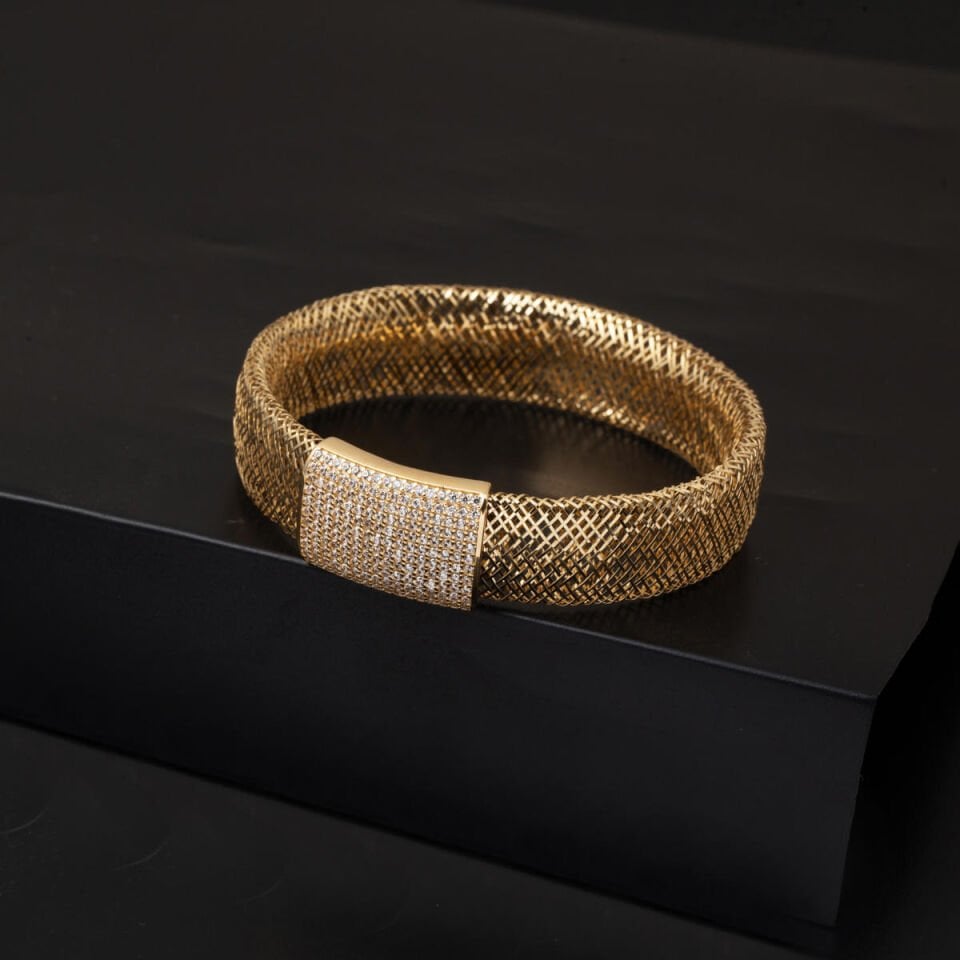 İtalyan Hasırı 14 Ayar Altın Bileklik