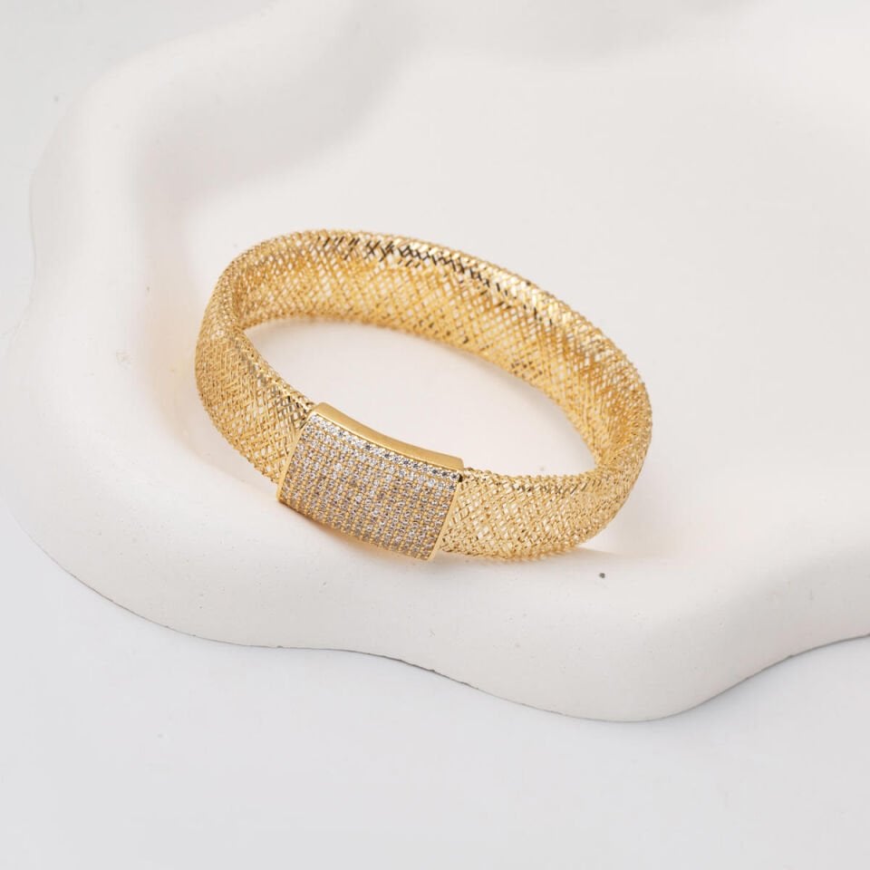 İtalyan Hasırı 14 Ayar Altın Bileklik