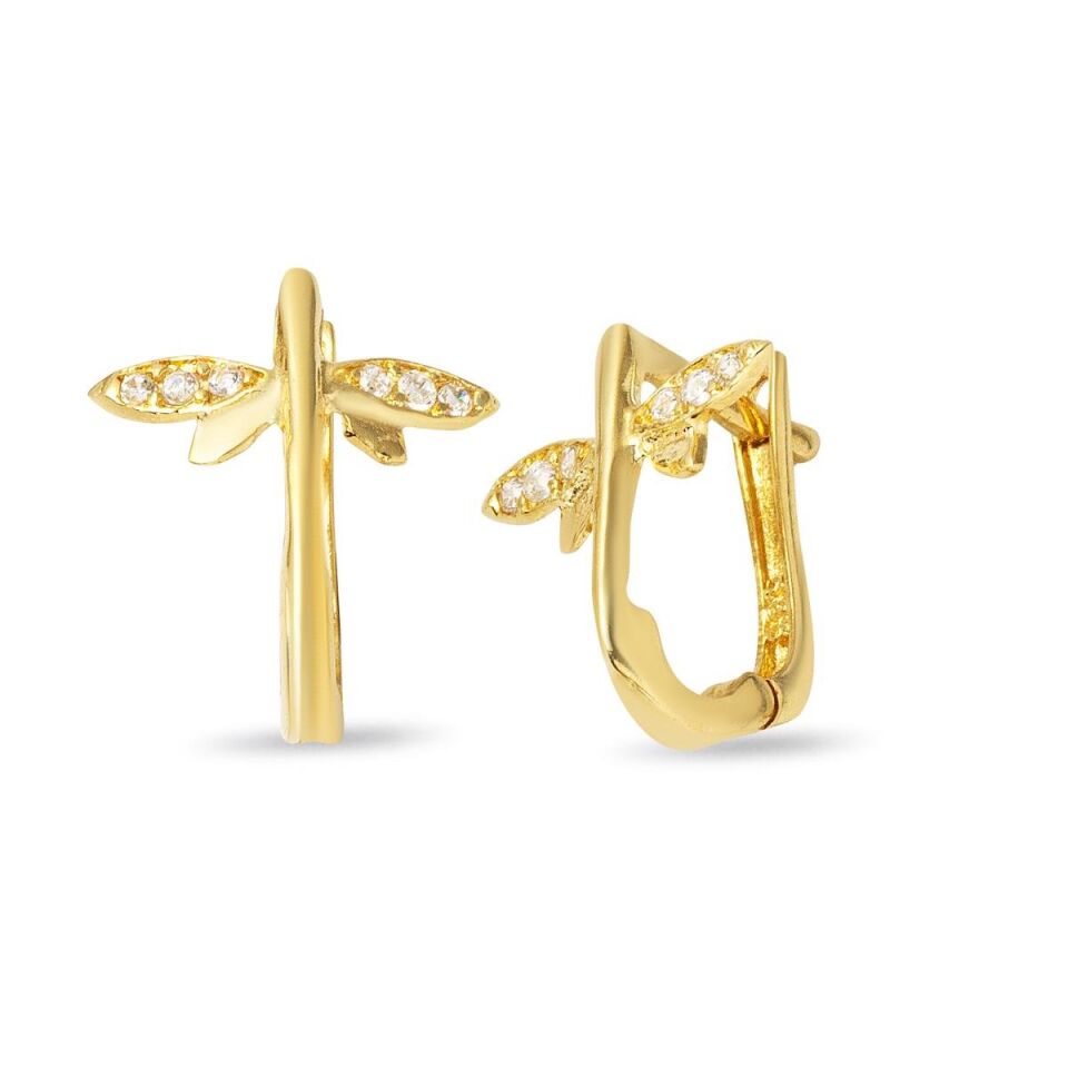 Yusufçuk 14 Ayar Altın Küpe