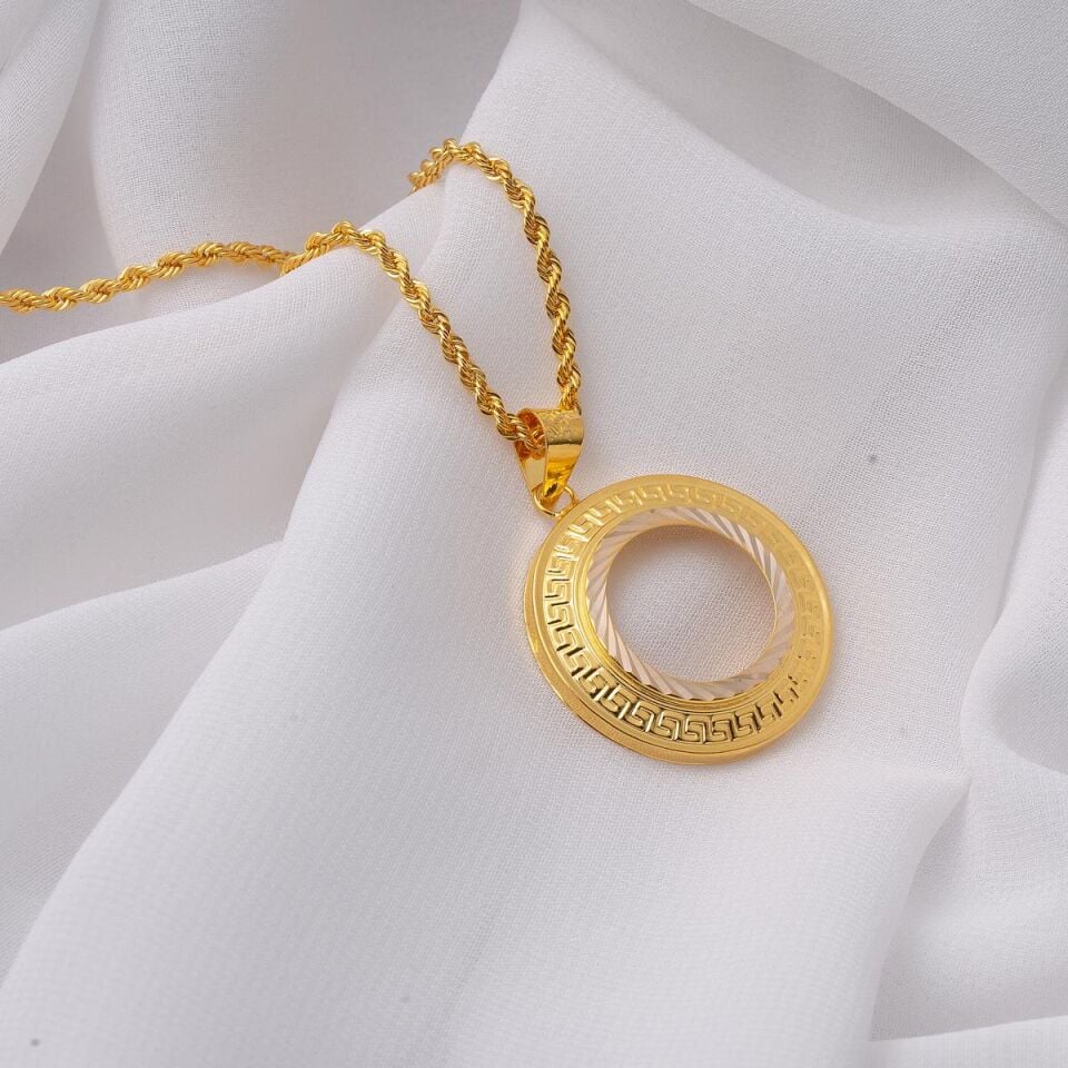Versage Çeyrek Altın Çerçeveli Kolye