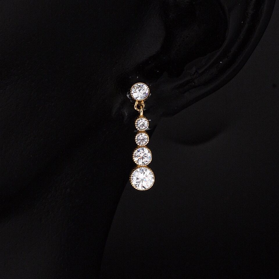 Sarkıt 14 Ayar Altın Küpe