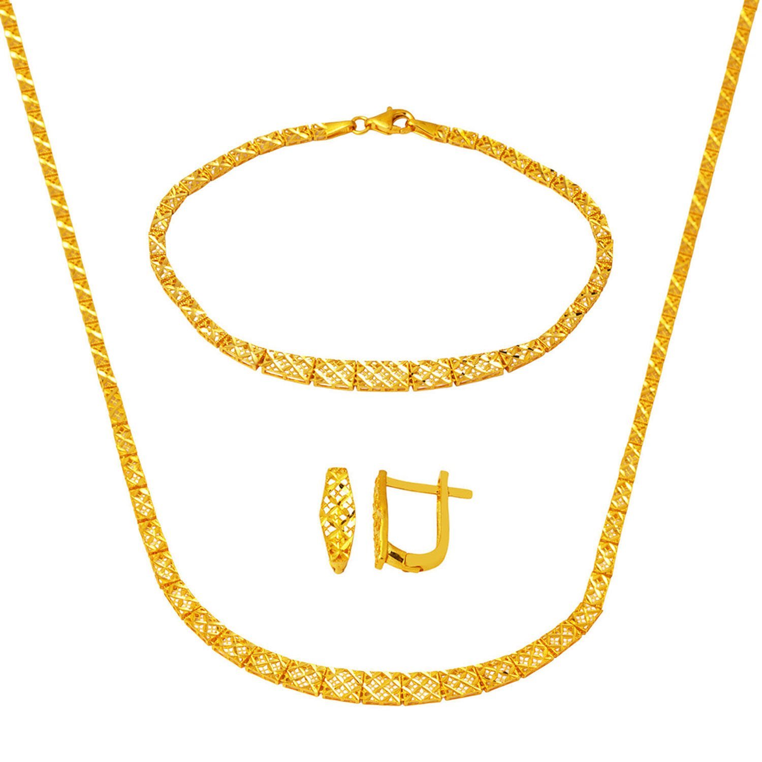 Taşsız Sarı Altın Düğün Seti