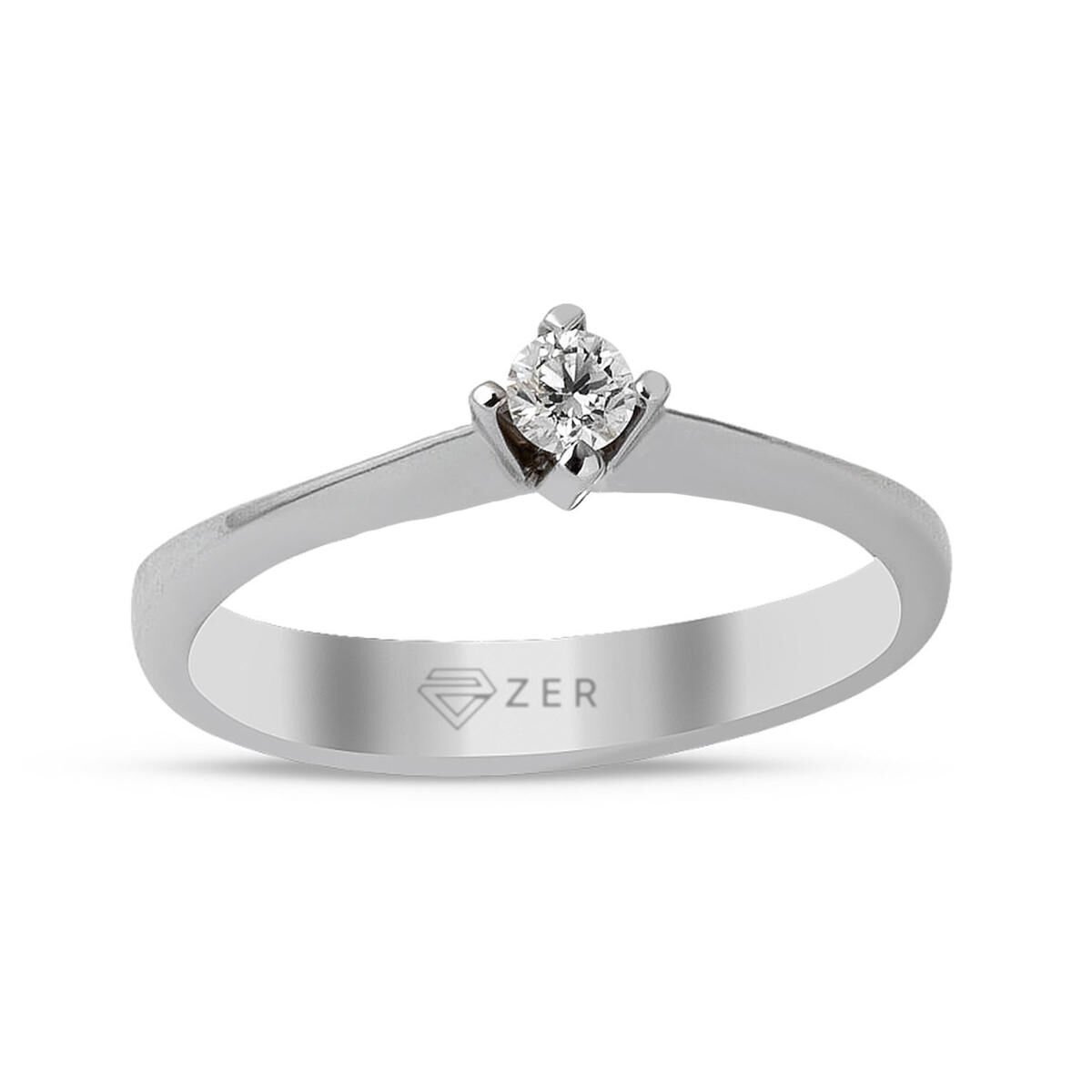 0,07 ct. Çapraz Montür Tektaş Pırlanta Yüzük