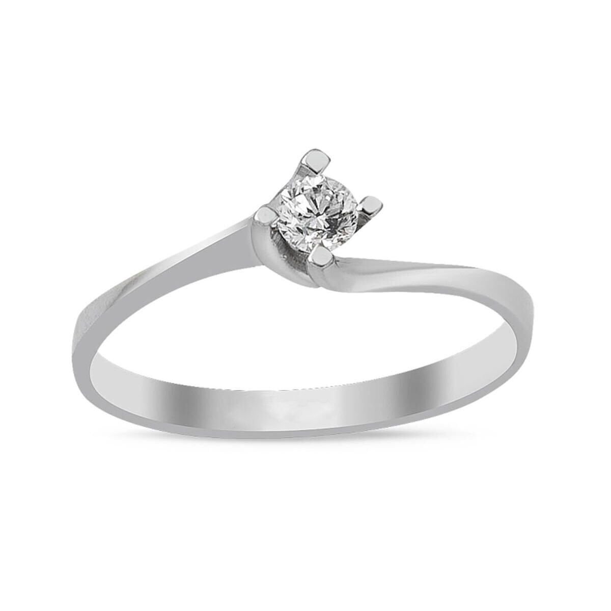 0,18 ct. Mevlana Model Tektaş Pırlanta Yüzük