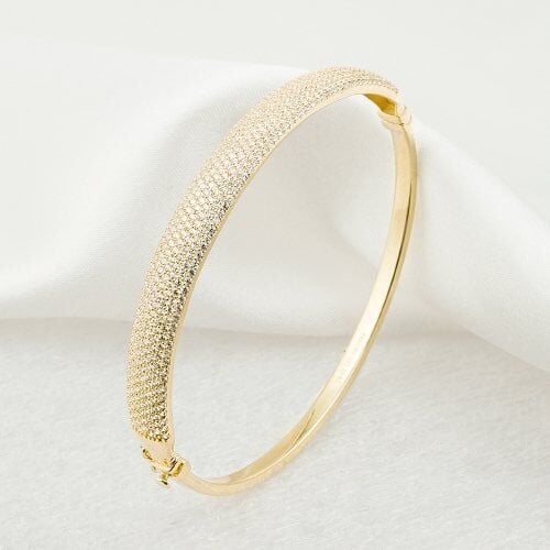Favori Gold Suyolu Taşlı Altın Bilezik