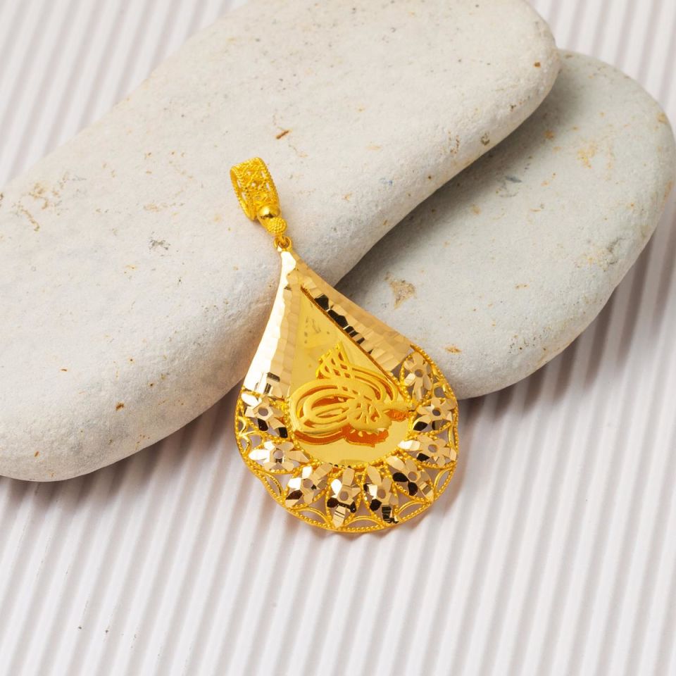 22 Ayar Osmanlı Tuğralı Altın Kolye