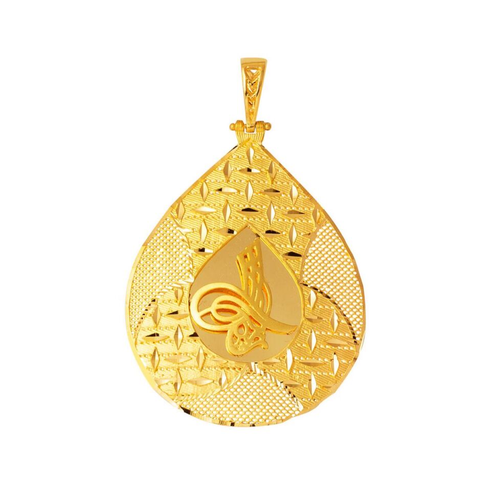 22 Ayar Altın Tuğralı Kolye Ucu