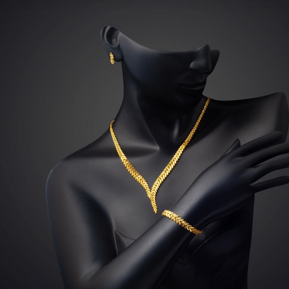 Sarkıt Başak Düğün Seti 14 Ayar Altın