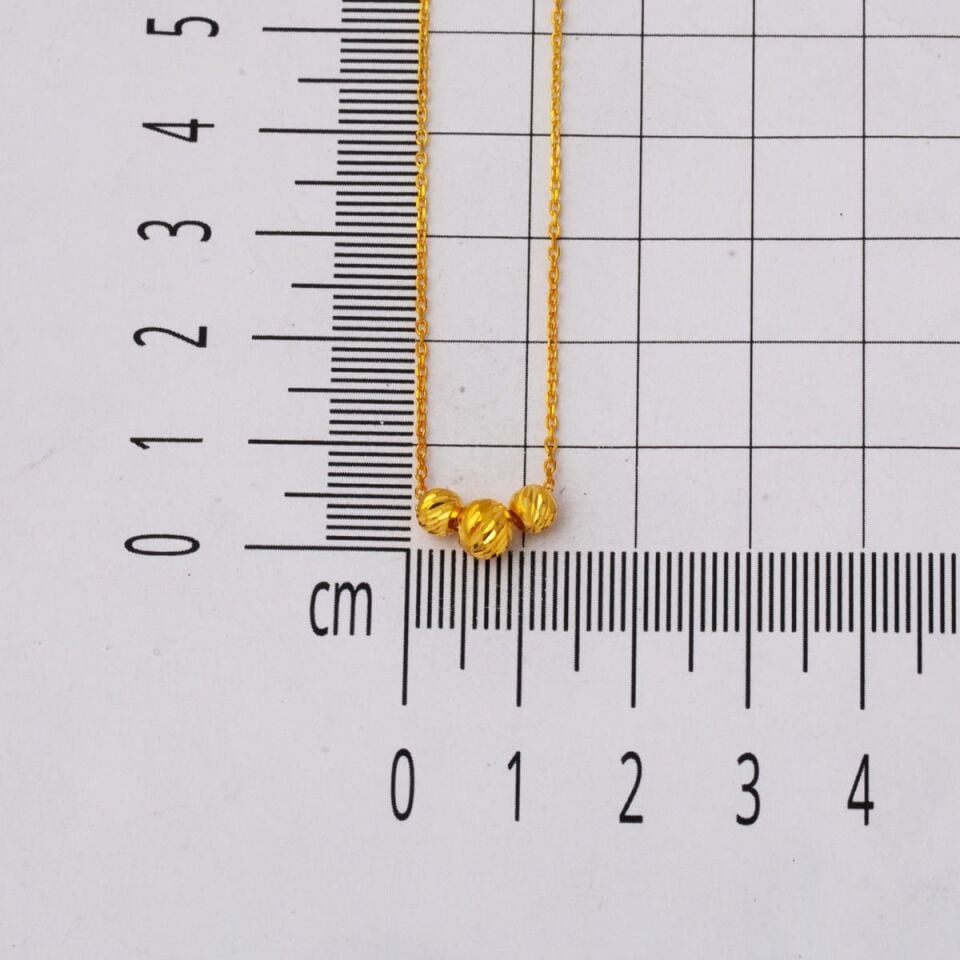 Top Altınlı 22 Ayar Zincir Kolye