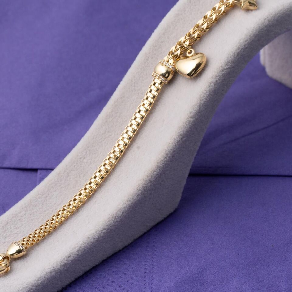 Kalpli Pandora 14 Ayar Altın Bileklik