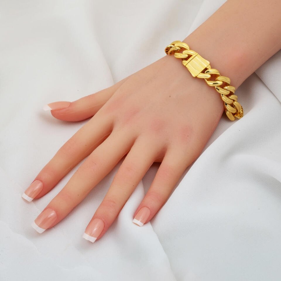 Ajda Model İtalyan 14 Ayar Gurmet Bileklik