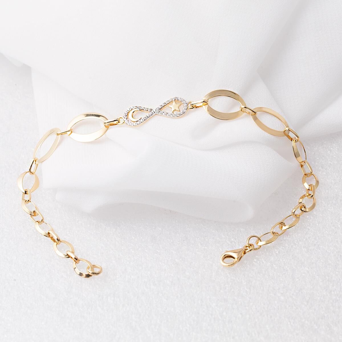 Sonsuzluk Halkalı Altın Bileklik