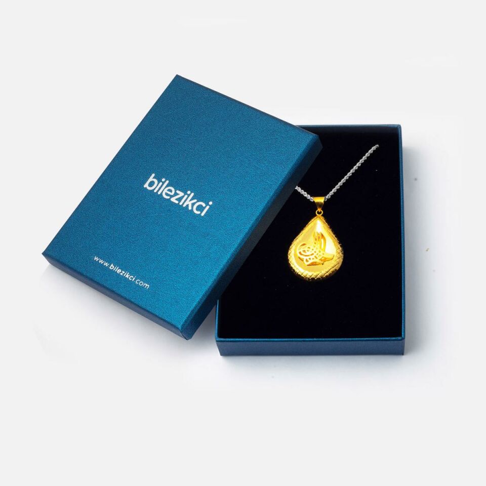 Tuğralı 22 Ayar Altın Kolye Ucu