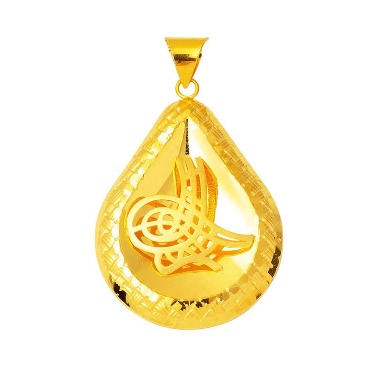 Tuğralı 22 Ayar Altın Kolye Ucu