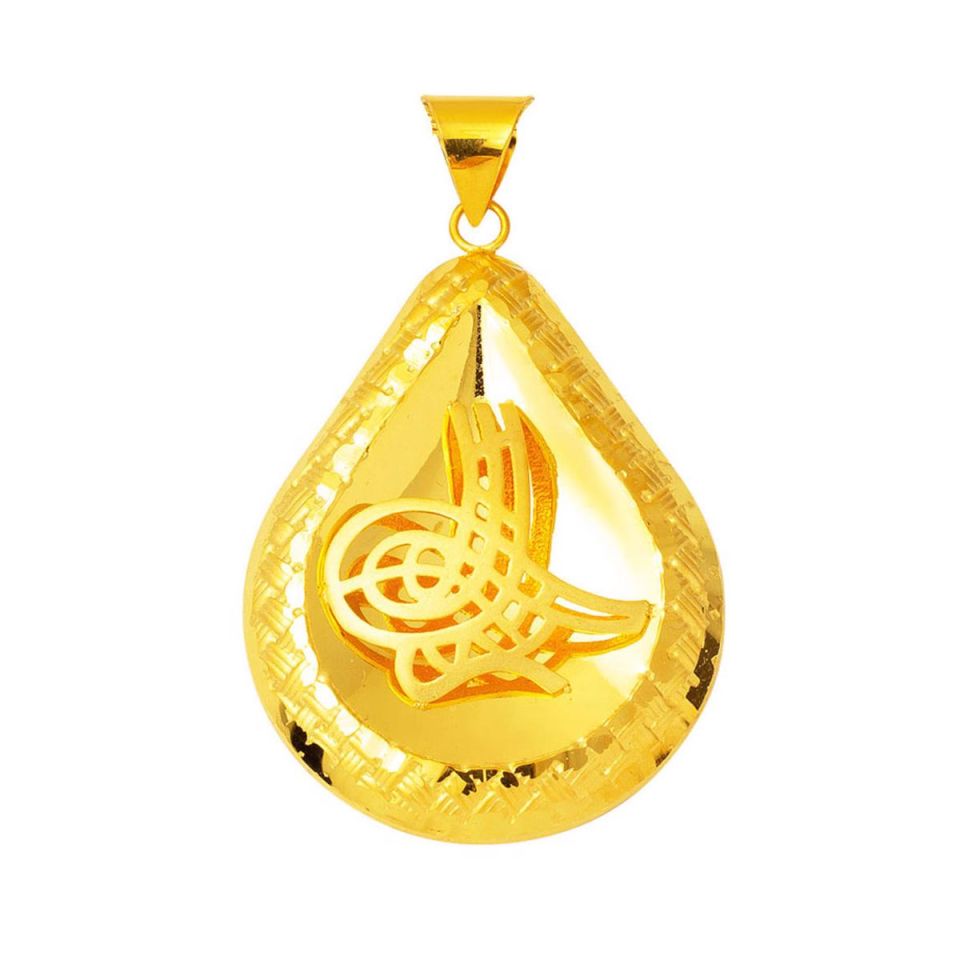 Tuğralı 22 Ayar Altın Kolye Ucu