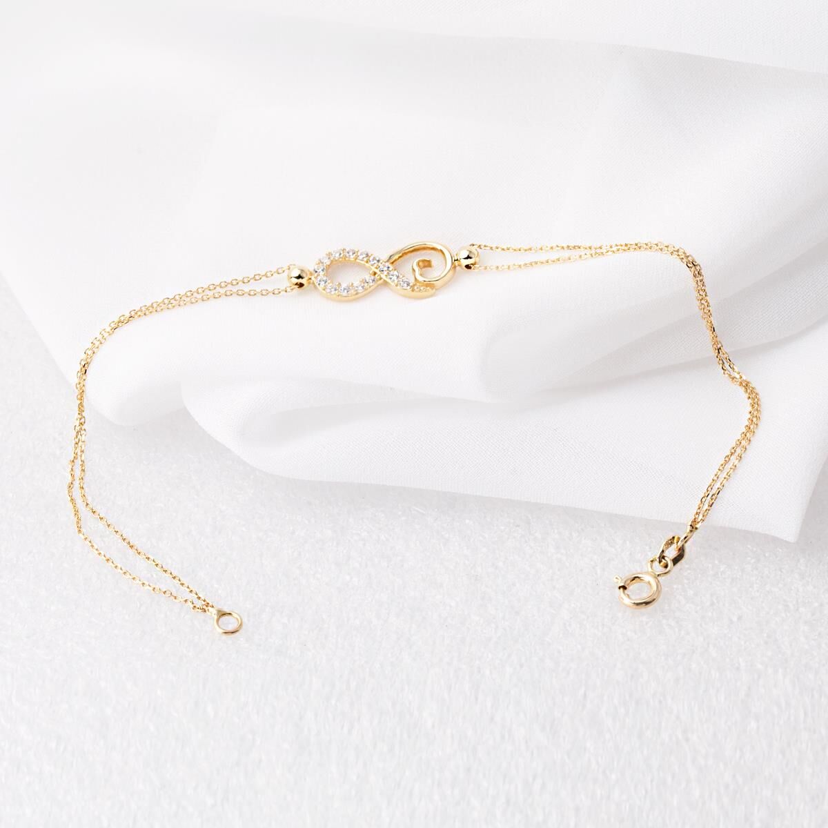 Kalpli Sonsuzluk Altın Bileklik