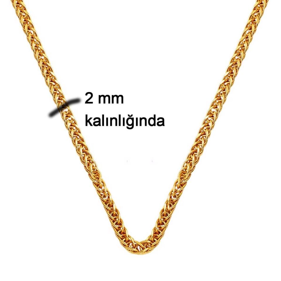 Meridyen 14 Ayar Altın Zincir - 50cm