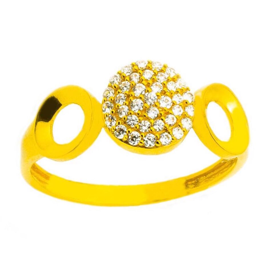 Taşlı 22 Ayar Altın Yüzük