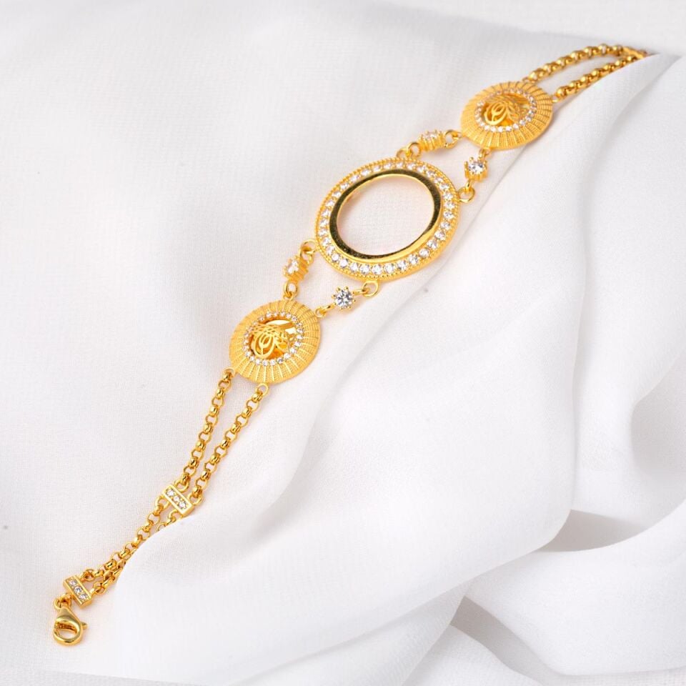 Tuğralı Çeyreklik Altın Bileklik