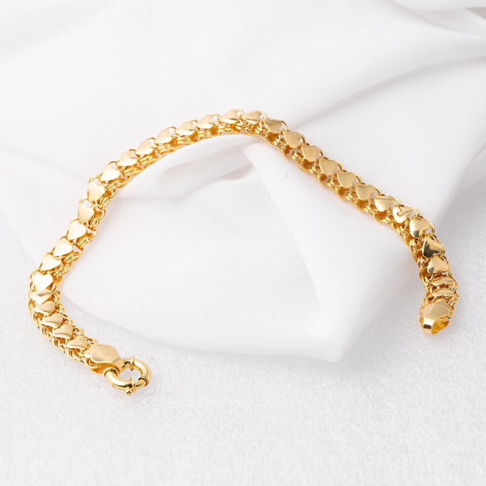 Kalpli Zincir Altın Bileklik