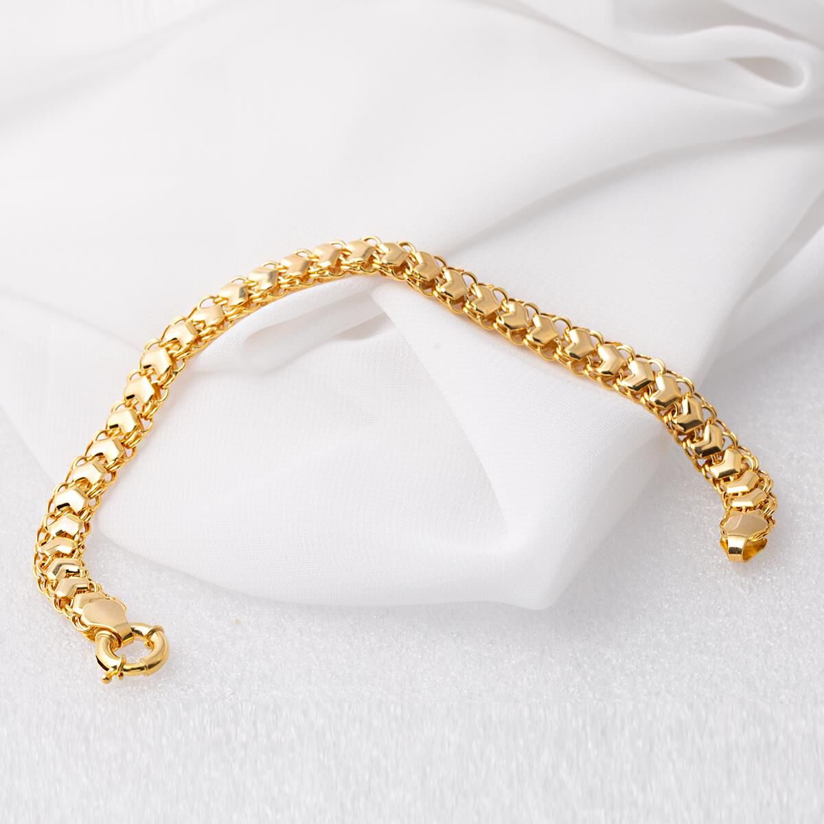 Halkalı Zincir Altın Bileklik