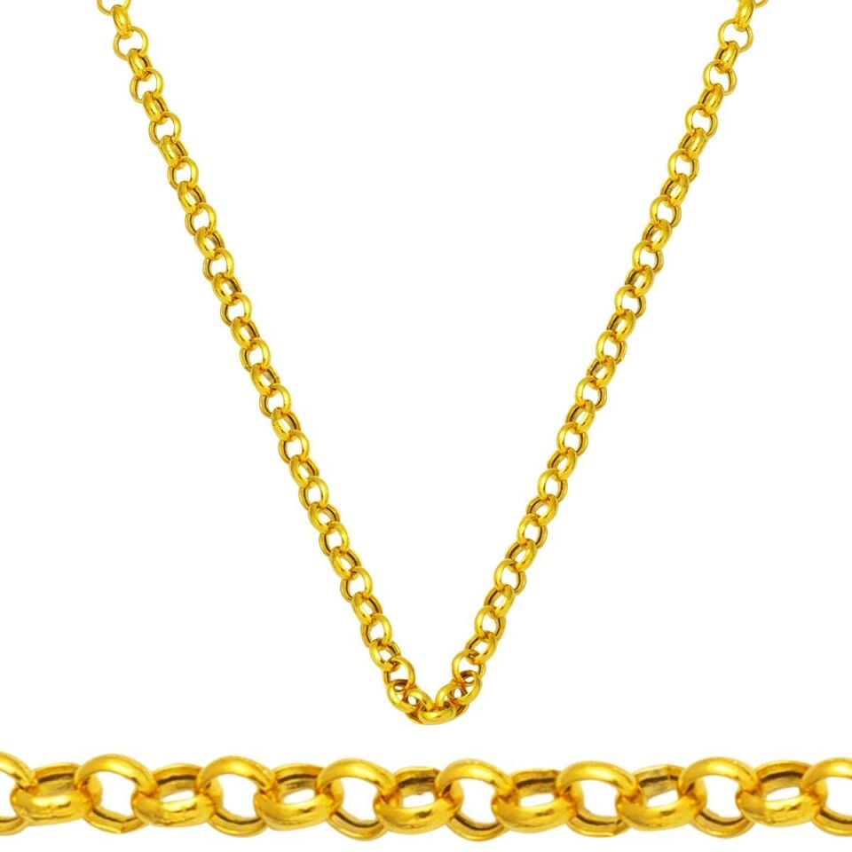 Doç 14 Ayar Altın Zincir 75 cm
