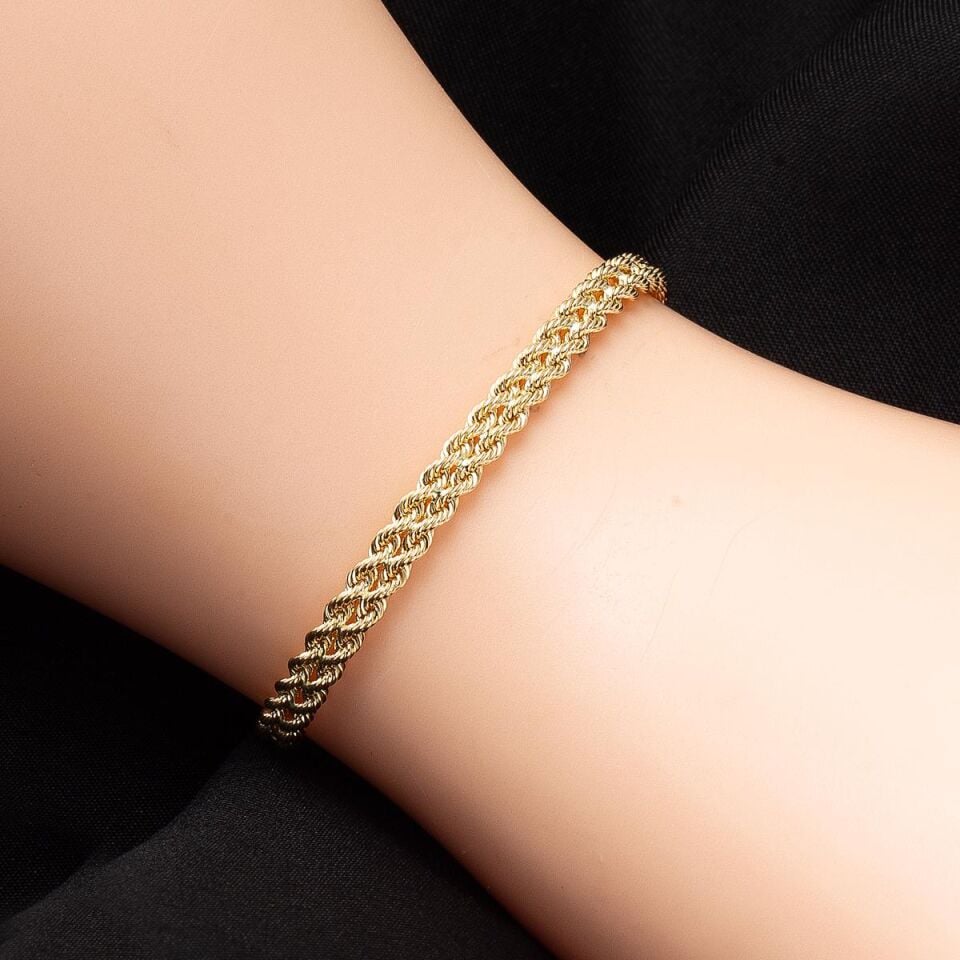 Sultan Örgüsü Taşsız Altın Takı Seti