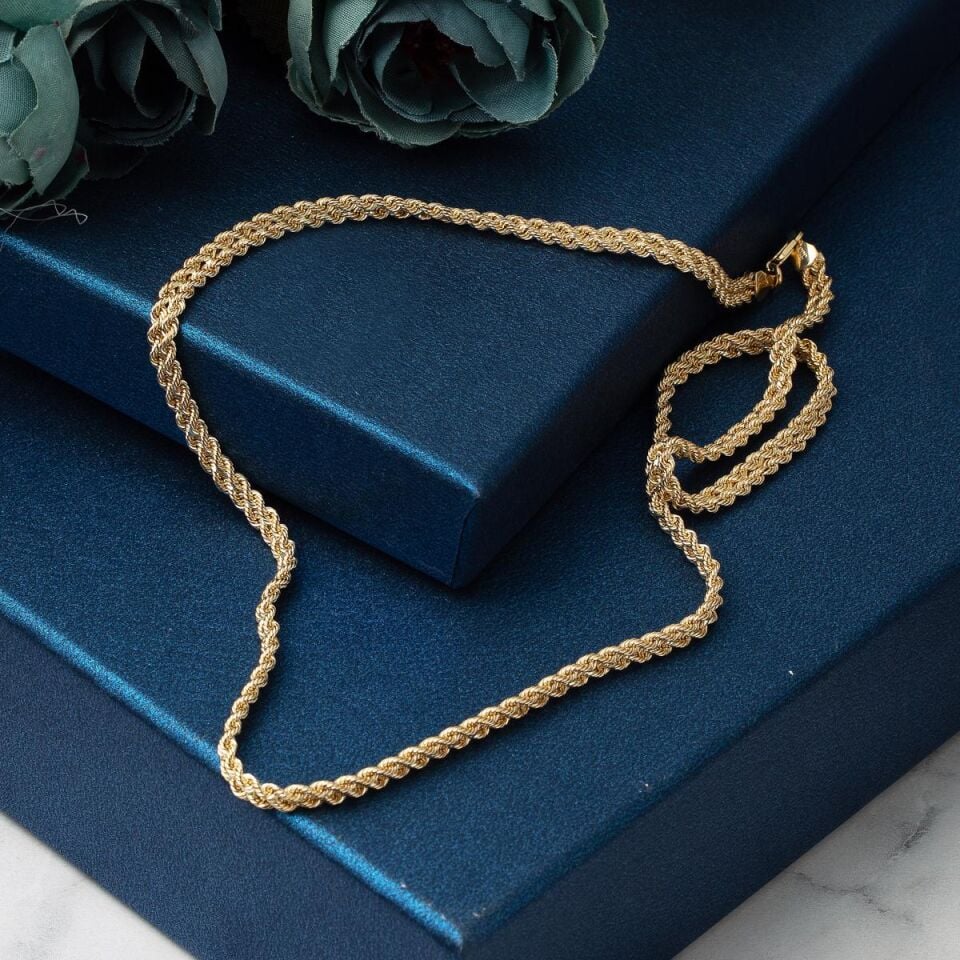 Sultan Örgüsü Taşsız Altın Takı Seti