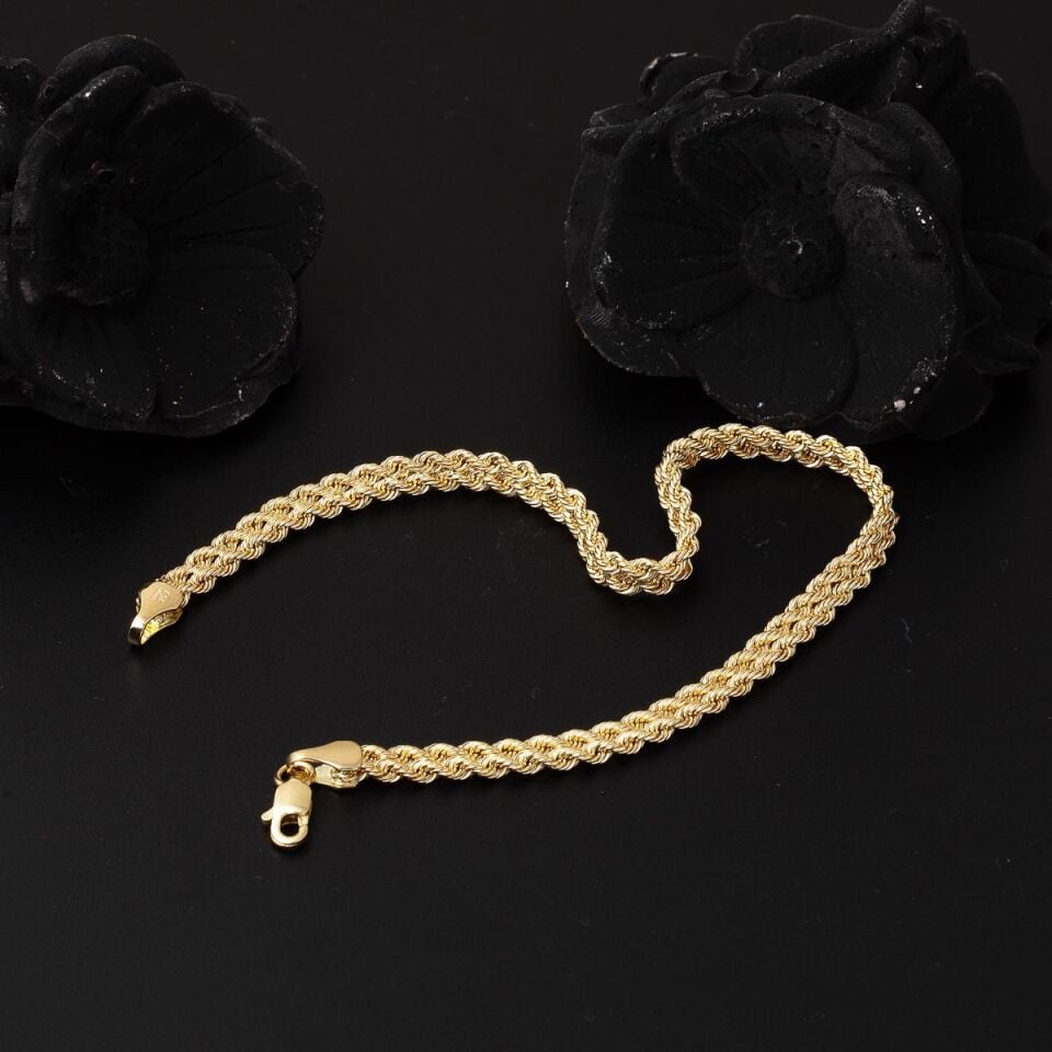 Sultan Örgüsü Taşsız Altın Takı Seti