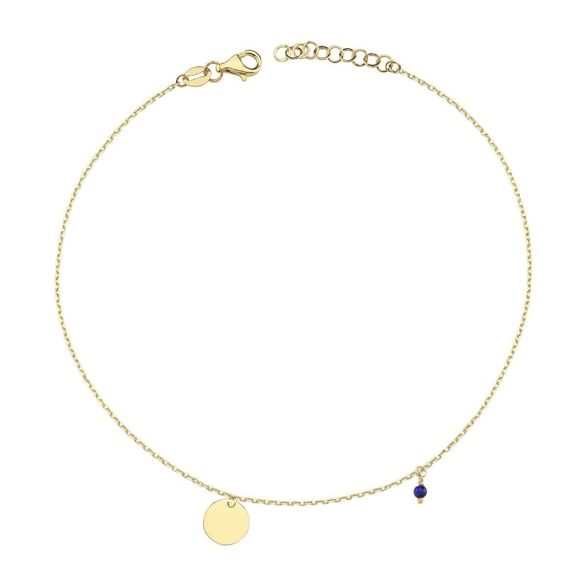 Taşlı 14 Ayar Altın Halhal