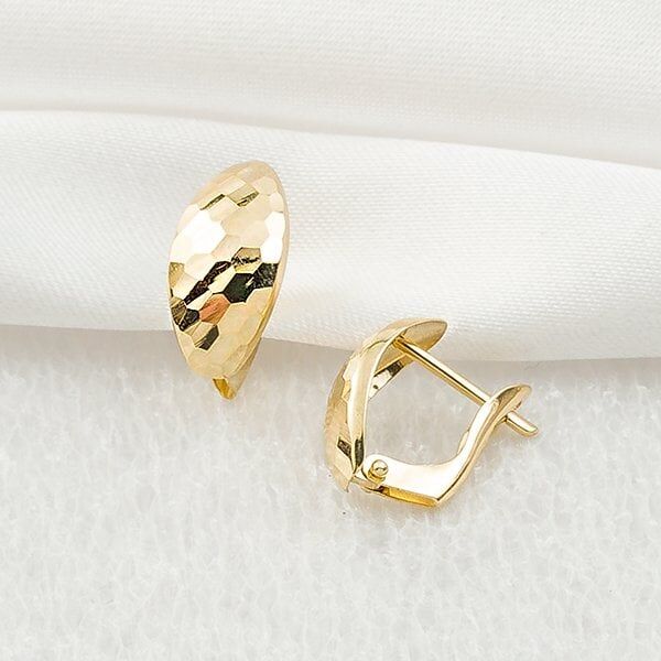 Arpaş Taşsız 14 Ayar Altın Küpe