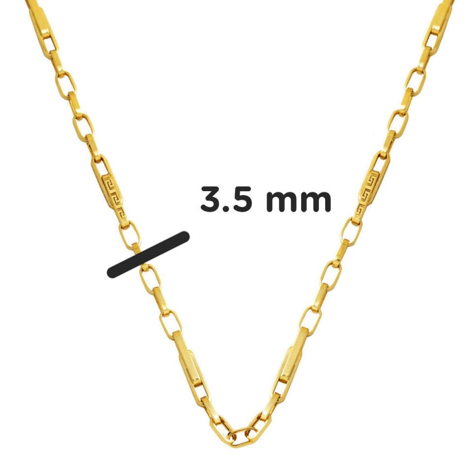 Versage Halkalı Altın Zincir Kolye 14 Ayar 50 cm.