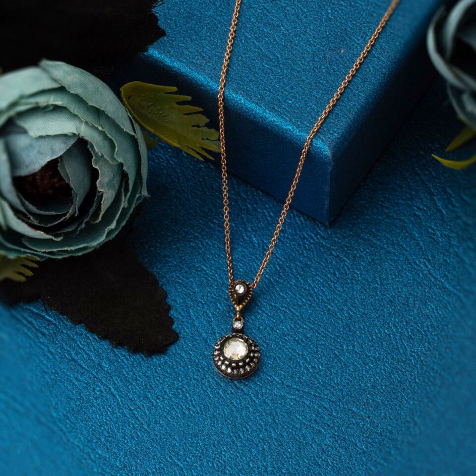 0,20 Karat Elmaslı Altın Kolye