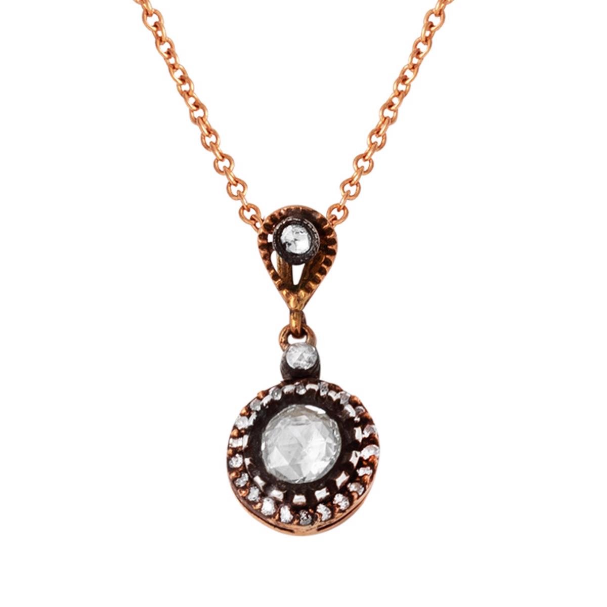 0,20 Karat Elmaslı Altın Kolye