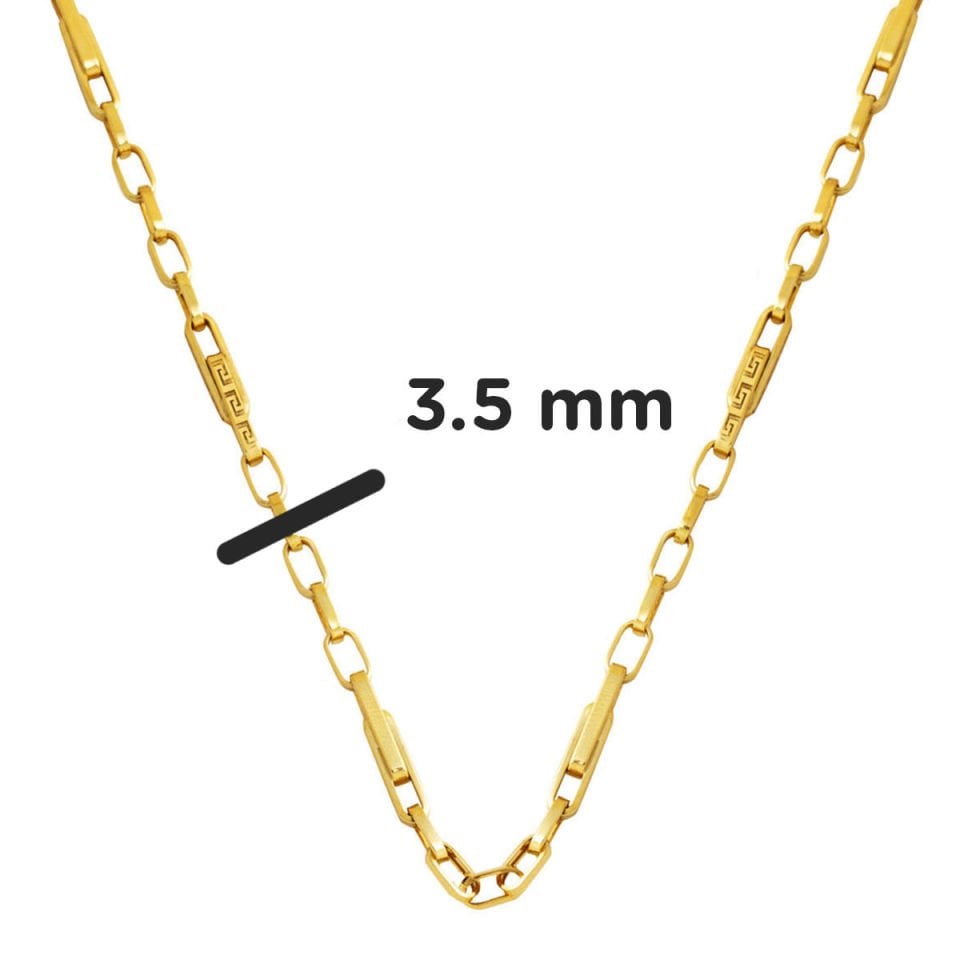 Versage Halkalı Altın Zincir Kolye 14 Ayar 55 cm.