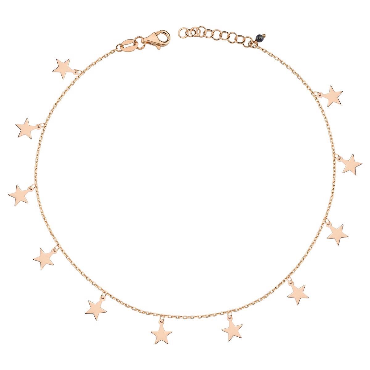 Yıldızlar 14 Ayar Rose Altın Halhal