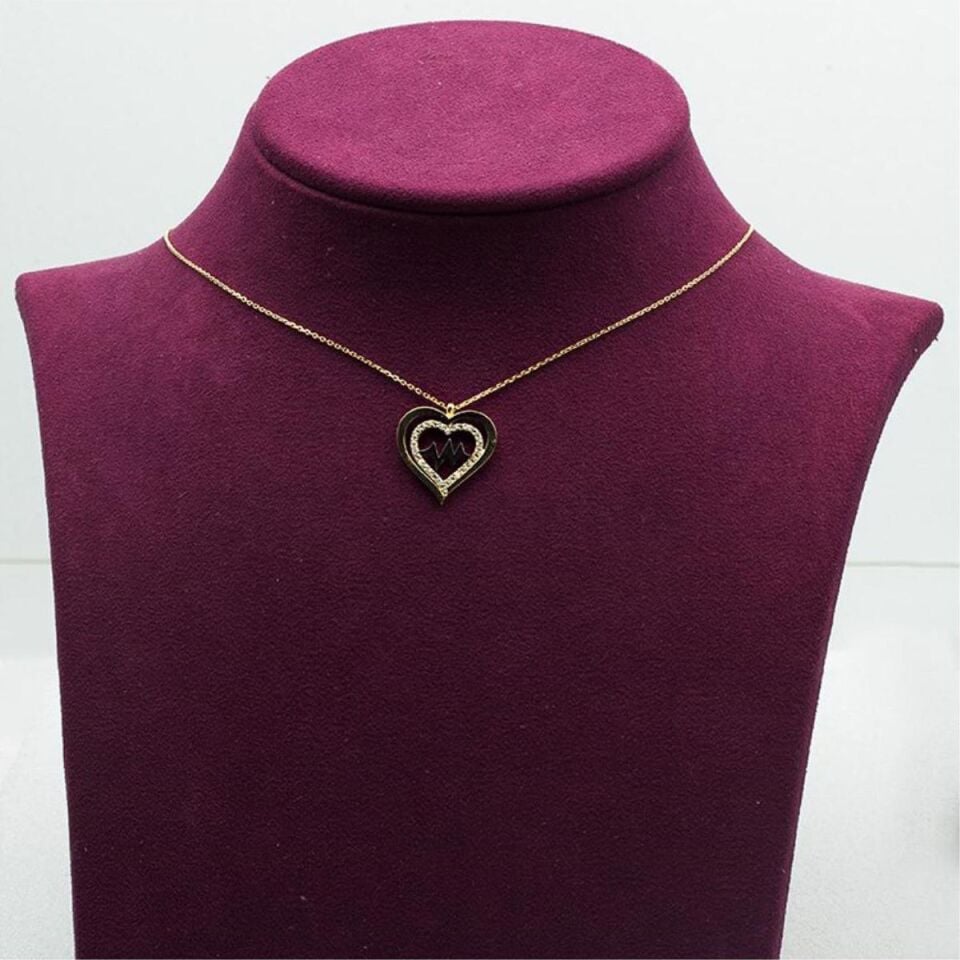 Kalp Atışım 14 Ayar Altın Kolye