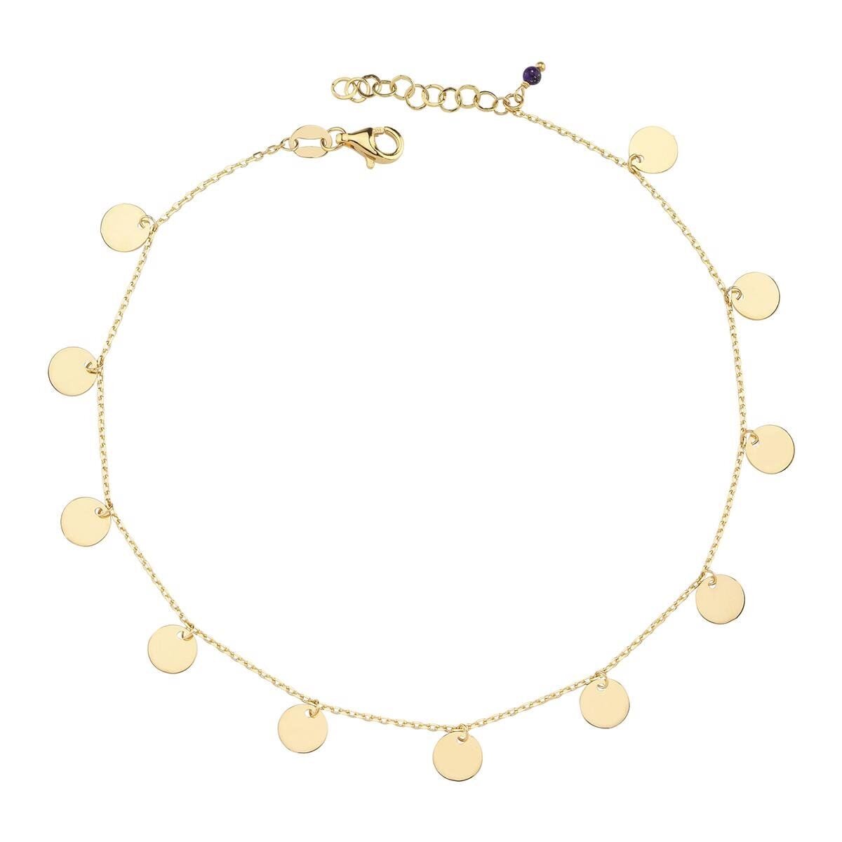 Pullu 14 Ayar Altın Halhal