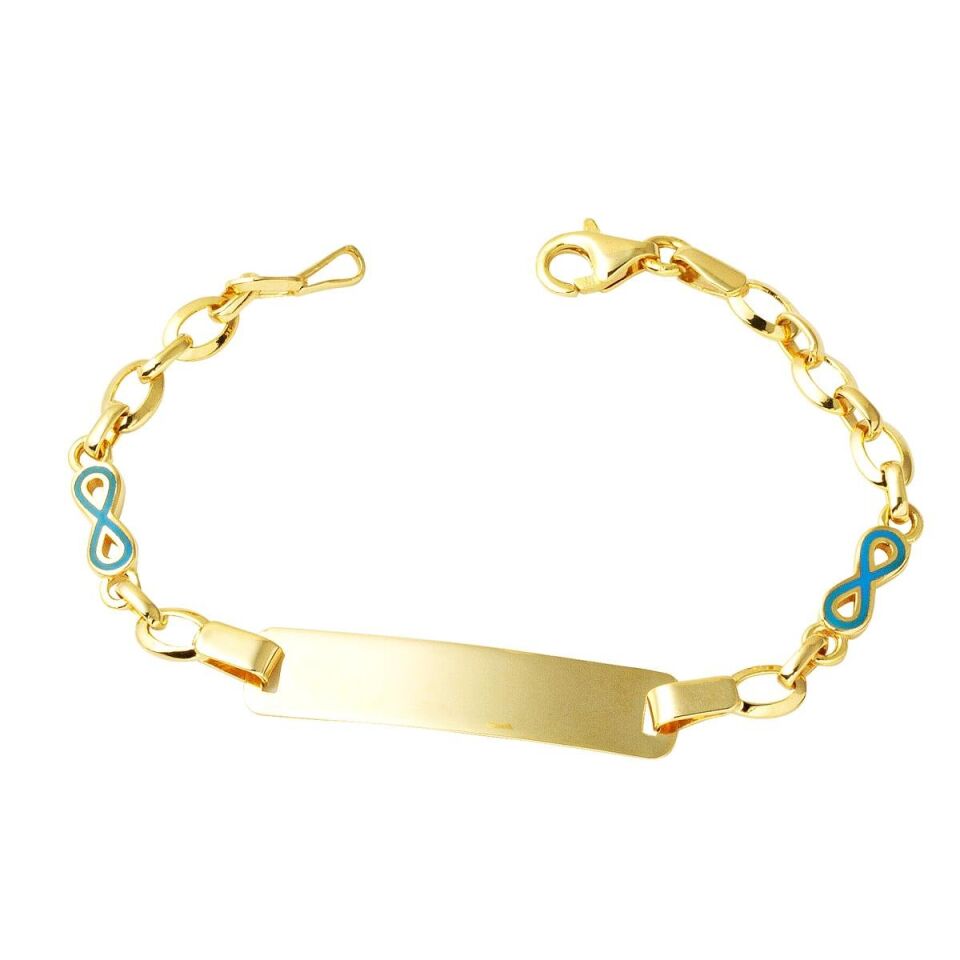 Sonsuzluk İsimlikli Altın Çocuk Bilekliği