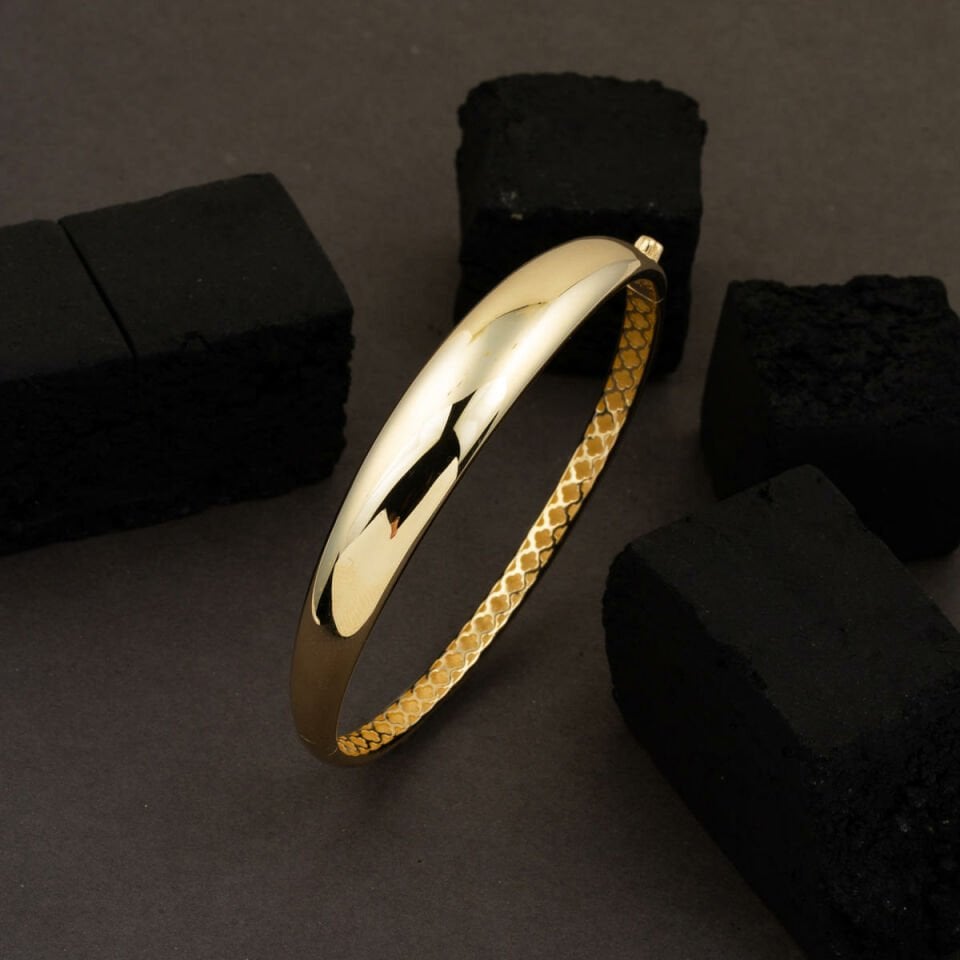 Düz Desensiz 14 Ayar Kelepçe Bileklik