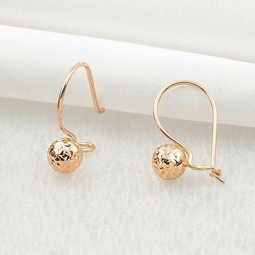 Arpaş Kalemli 14 Ayar Rose Altın Sarkaç Küpe