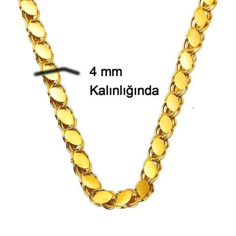 Halep 22 Ayar Altın Zincir 50 cm