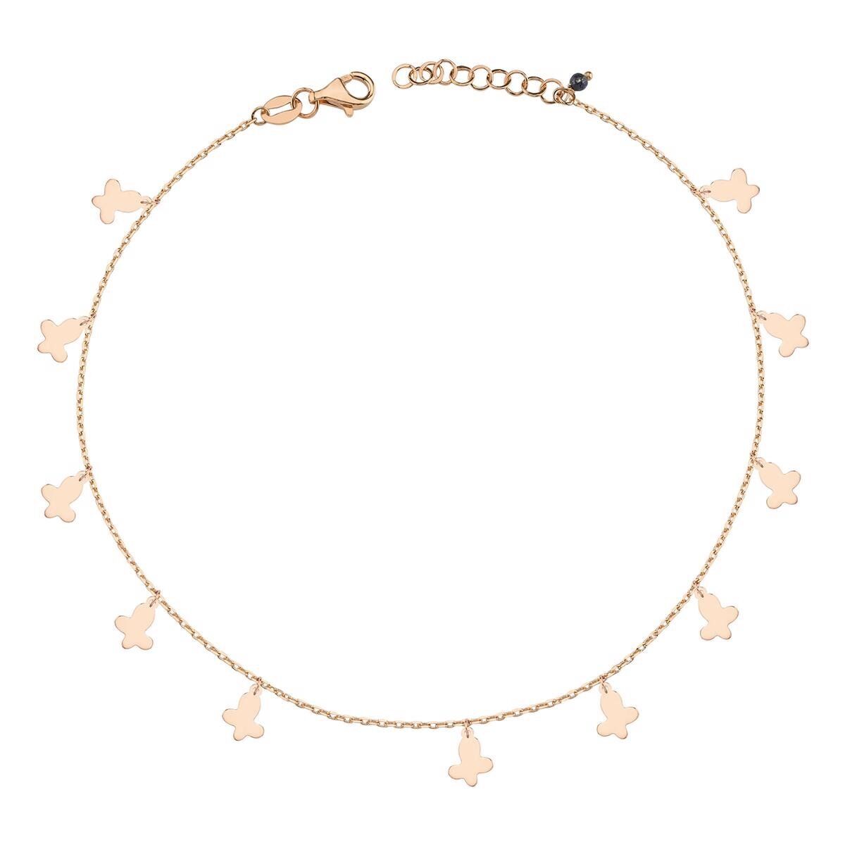 Kelebekler 14 Ayar Altın Halhal