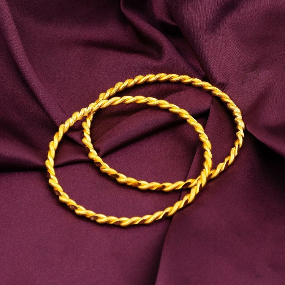 Burma 22 Ayar Altın Bilezik (4*14) 56 gr.