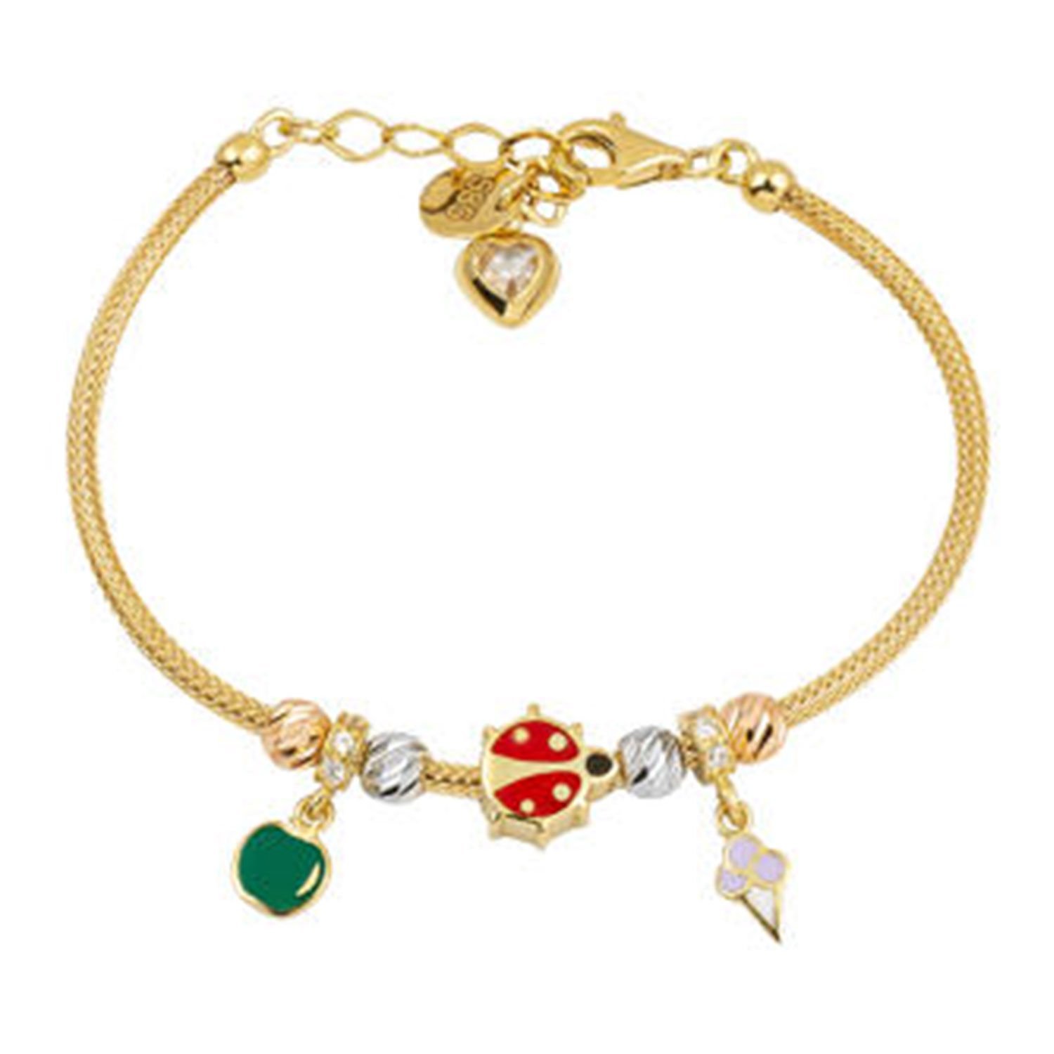 Figürlü 14 Ayar Altın Çocuk Bilekliği